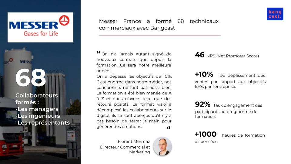 étude de cas client Transformation commerciale