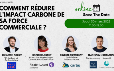 Comment réduire l’impact carbone de sa force commerciale ?