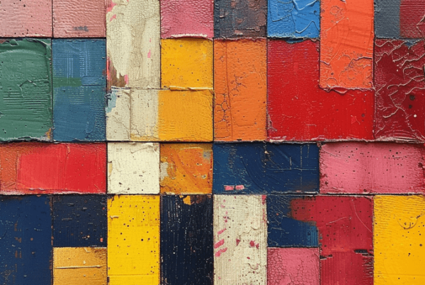 Patchwork coloré symbolisant la diversité et la créativité dans l'IA générative.